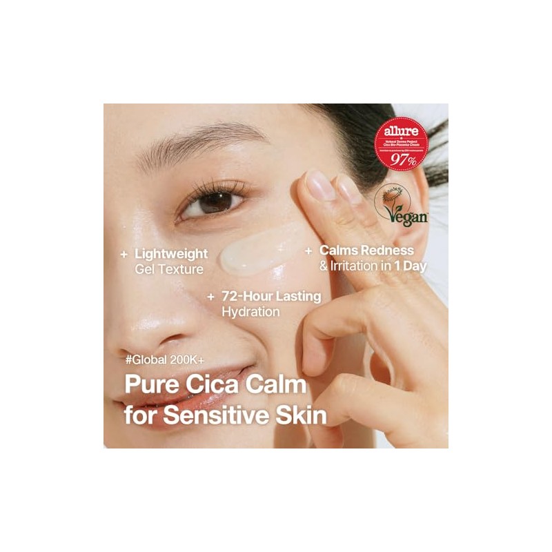Natural Derma Cica Cream - Soothing Gel Face Moisturizer