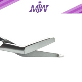 MJW Stainless Steel Medical Lister Bandage Scissor with Tensionrite Clip 5.5"