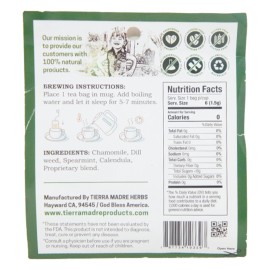 Tierra Madre Gastriti-S Tea Gastritis - Herbal Supplement 6 tea bag (6 Pack)