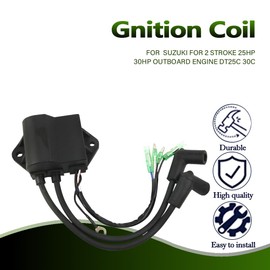 32900-96300 32900-96340 CDI Ignition Coil Replaces fit for Suzuki DT20 DT25 DT30 2-Stroke 25HP 30HP Engine Outboard DT25C 30C By MOPASEN