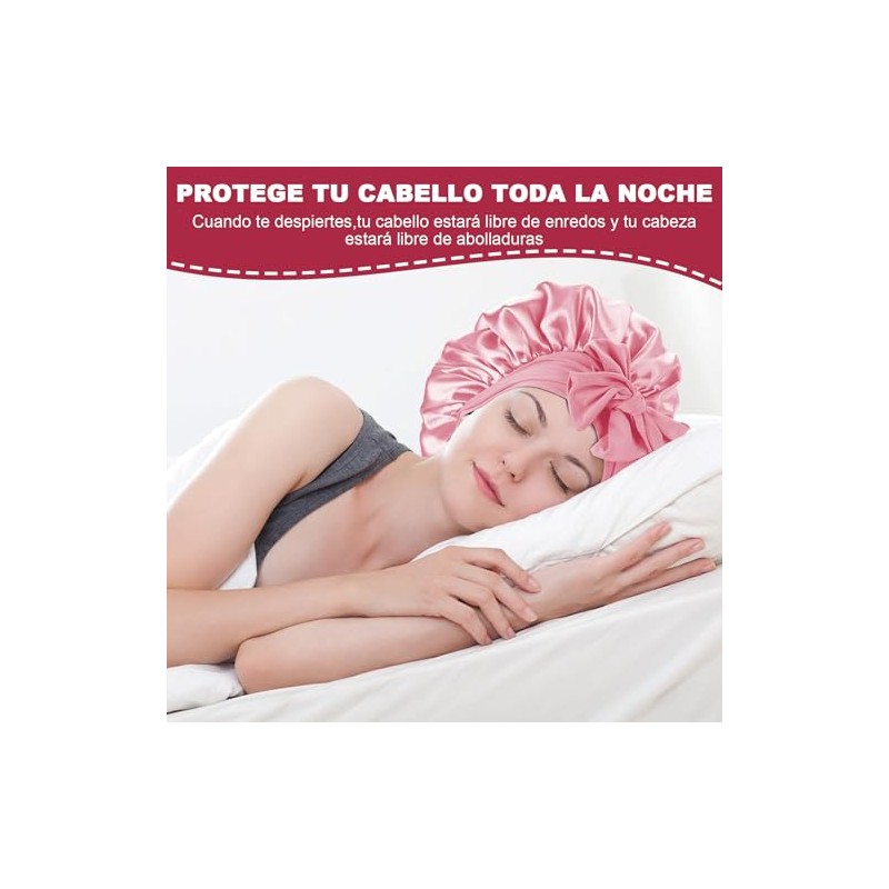 2 Pzs Gorro de Dormir de Satén,Gorro de Dormir de