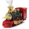 Hot Bee Train Toys Train Steam Locomotive Engine Toy, Smoke,