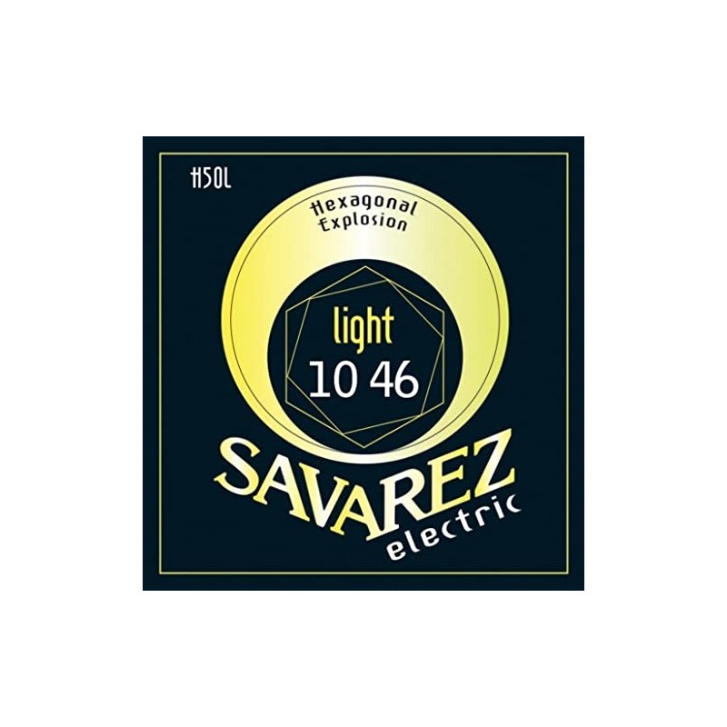 Savarez H50L Strings for Electric Guitar Hexagonal Explosion Nickel Set