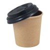 Degrapack Paq C/50 Pzs De Vaso Térmico Biodegradable Con Tapa
