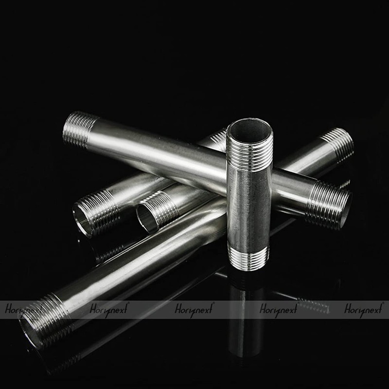 Horiznext stainless steel 304 pipe nipple npt 3/4 male threaded