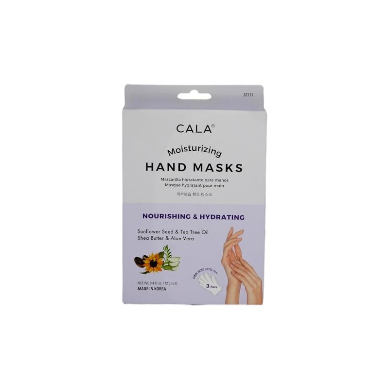 CALA - Mascarillas hidratantes para manos (3 unidades)
