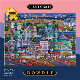 Buffalo Games - Eric Dowdle - Carlsbad - 1000 Piece Jigsaw Puzzle for Adults -Challenging Puzzle Perfect for Game Nights - Finished Size is 26.75 x 19.75