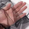 Black Bed Canopy with Star Light Round Hoop Mosquito Net