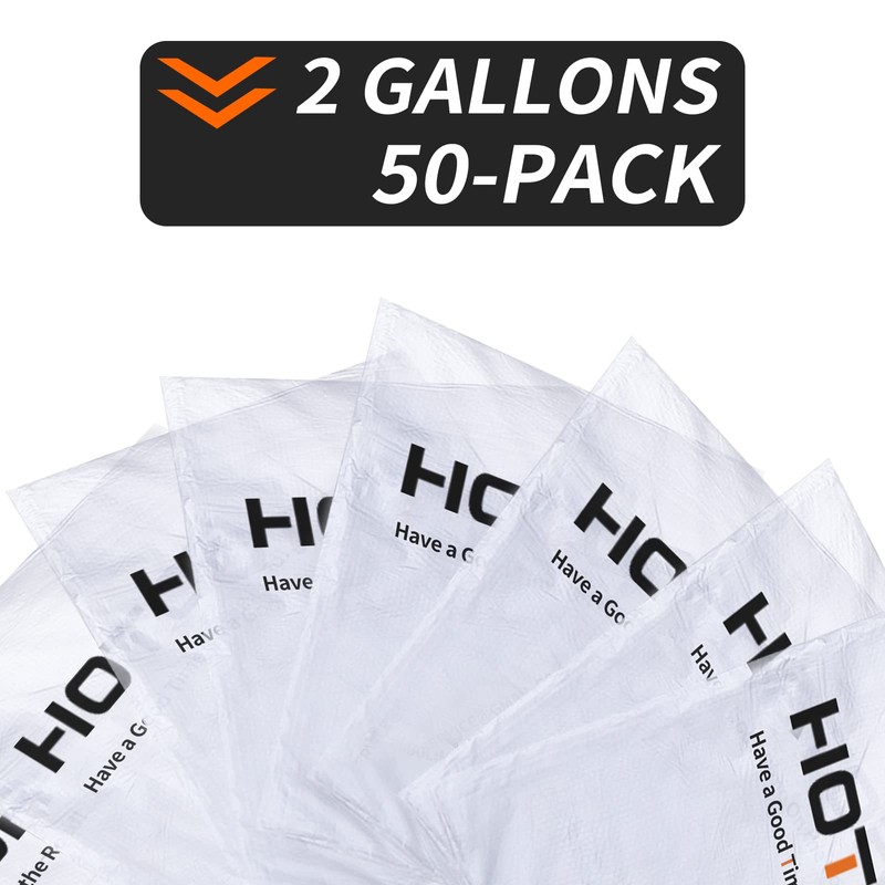 HOTOR Car Trash Bags, Liner Refills (50-Pack), (Trash Can is