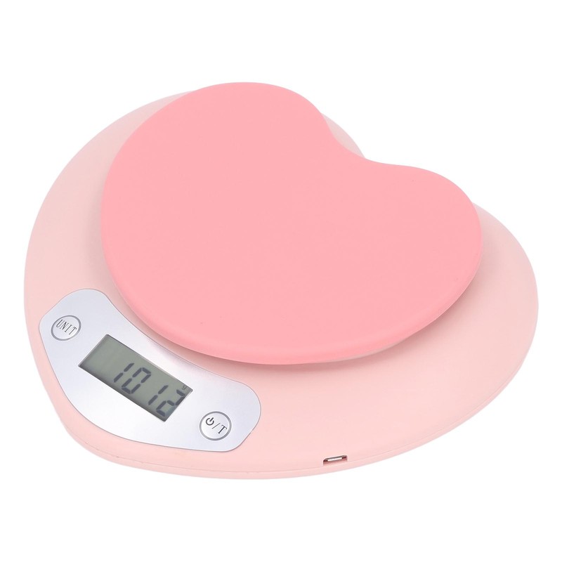 1g Accuracy Digital Kitchen Scale 5kg Household Small Heart Shape