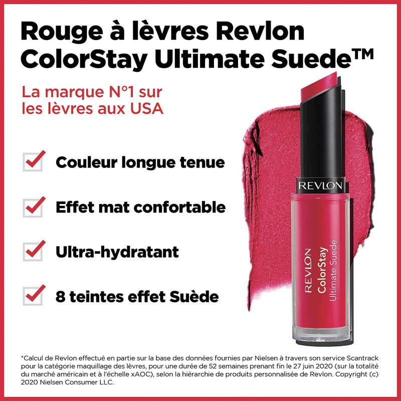 REVLON Lipstick, ColorStay Ultimate Suede Lipstick, High Impact Lip color