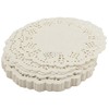 125 x WHITE ROUND LACE DOYLEYS - 11.5cm/4.5" quality disposable