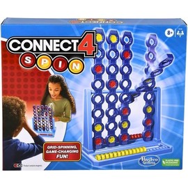 Connect 4 Spin Game with Spinning 4 Wins Grid for 2 Players, Strategy Game for Families and Children from 8 Years - German Version