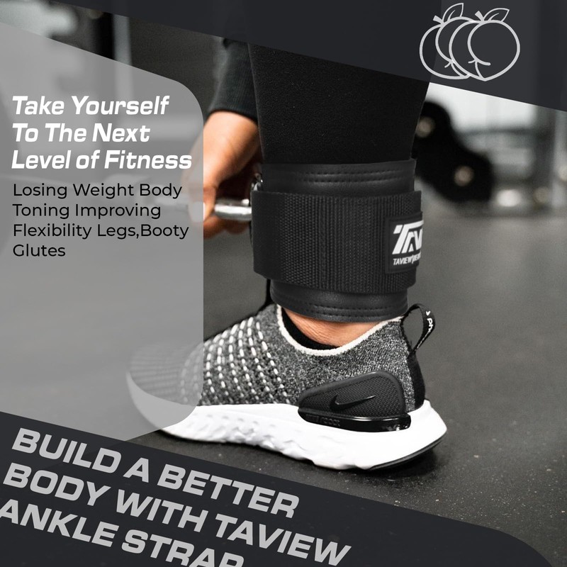 TAVIEW Ankle Straps Cable Machine Attachment for Gym - Cable