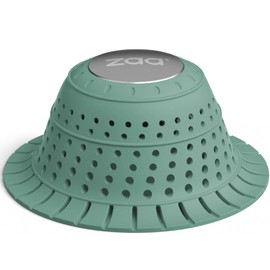 zaa Bathtub Drain Hair Catcher, Premium Silicone Collapsible One Pack Drain Protector for Pop-Up and Regular Drains of Shower, Bathtub, Tub, Bathroom, Sink, Green