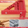 3D Multi-Angle Measuring Square Ruler, Aluminium Alloy 45°/90° Miter Triangle