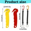 2PCS Box Cutter with Lanyard, Compact Aesthetically Pleasing Portable Box