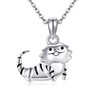HUKKUN Bearded Dragon Necklace Sterling Silver Lizard Jewellery Gift for