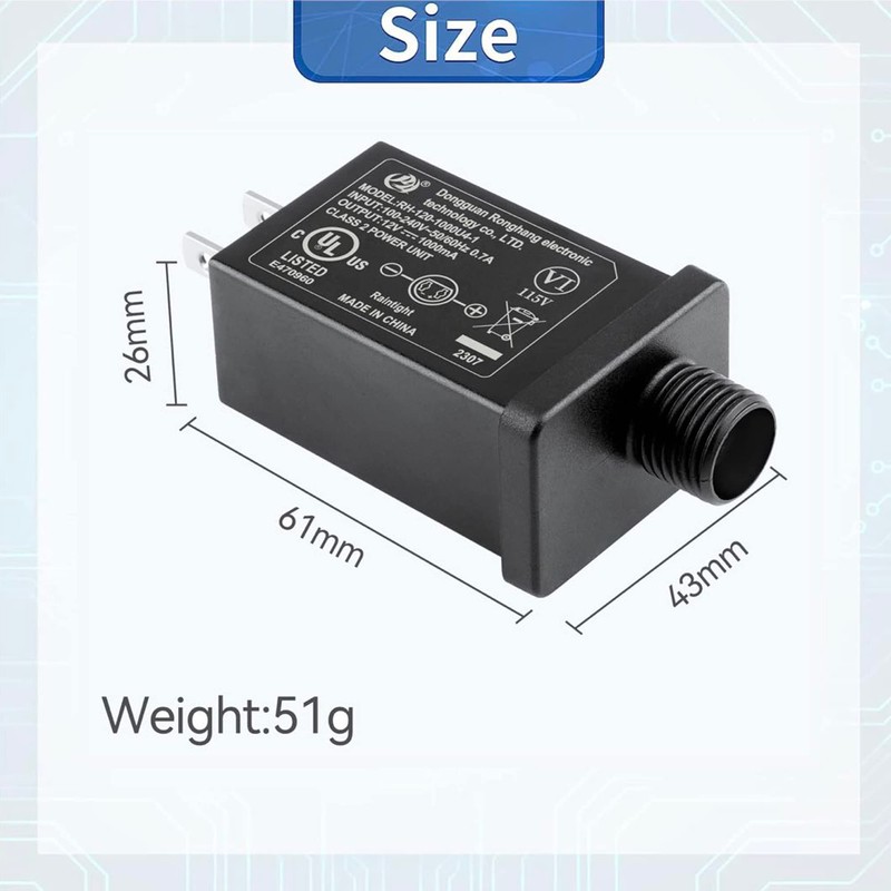 SLLEA Replacement Yard Inflatable Adapter - 1A Transformer US Plug