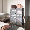 ROJASOP 6-Tier 24-Pair Expandable Shoe Rack Organizer with 2 Hooks,