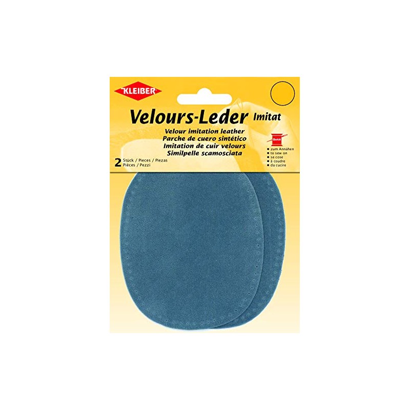 Kleiber Imitation Suede Leather Sew on Knee/Elbow Patches – Oval-12.5cm