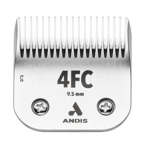 Andis 72620 CeramicEdge Carbon-Infused Steel Pet Clipper Blade, Size-4FC, 3/8-Inch Cut Length, Stainless Steel