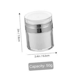 Gatuida 2pcs Lotion Pump Bottles Airless Travel Containers Leakproof Cream Bottles for Body Butter