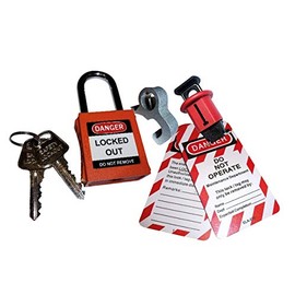Di-Log Safe Isolation Personal Lockout Lock Off Kit, Isolator Lock, Tags, Case (DLLOC1)