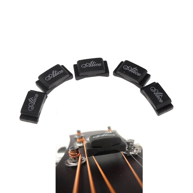 Alice 5pcs Rubber Pick Holder for Guitar Picks, 1 Set