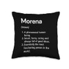 Morena Name Definition Funny Dictionary Throw Pillow