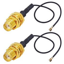 onelinkmore UFL to SMA M.2 NGFF SMA Female Jack Bulkhead to MHF4 RF Pigtail WiFi Antenna Extension Cable for PCI WiFi Card Wireless Router M.2 Cards 0.81mm Pack of 2 (4 inch (10 cm))