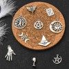 Stiesy 100Pcs 10 Styles Antique Style Witchcraft Theme Charms Tibetan