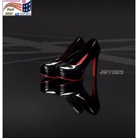 1/6 Black High Heel Shoes For 12"/30cm PHICEN TBLeague Action Figures Toy Female