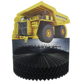 Creative Converting Construction Zone Birthday Centerpiece, Multi-colored, 12 3/4"