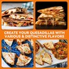 Baker's Friend Electric Quesadilla Maker with Extra Stuffing Design, 9.5