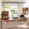 HOOBRO Wall File Organizer, Mail Organizer Wall Mounted, Wooden Literature