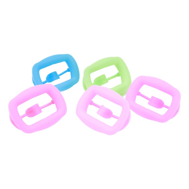 5pcs Silicone Cheek Retractor Soft Mouth Opener Reusable Intraoral Lip