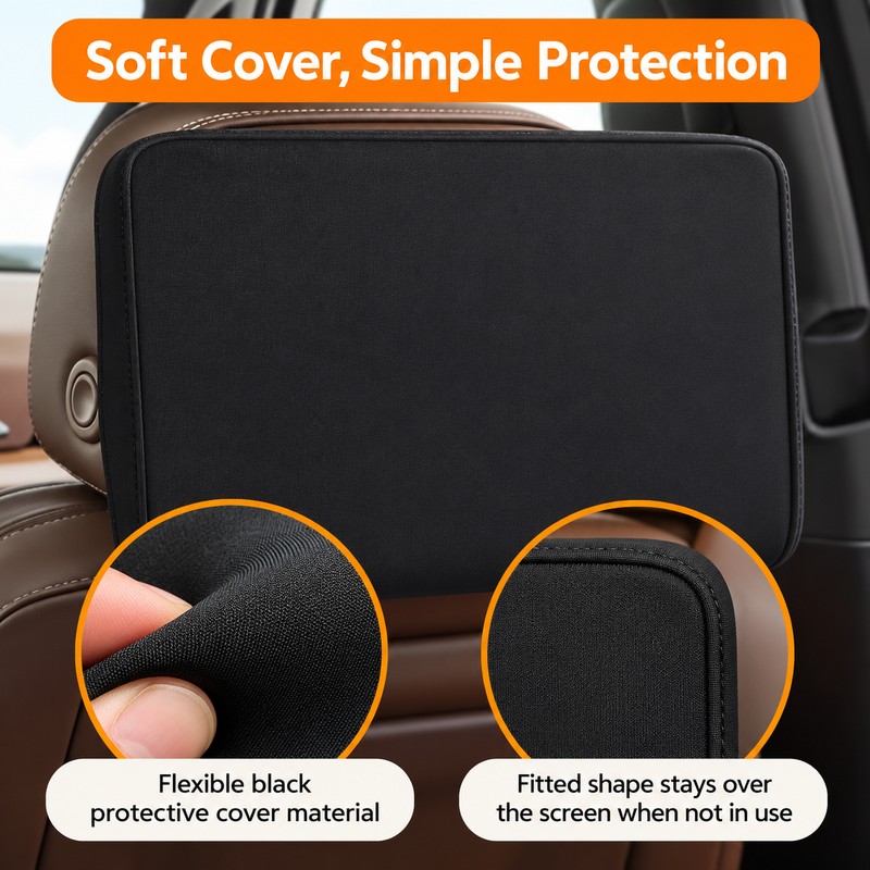 12.6-Inch Rear Entertainment Screen Protectors for SUVs – 2-Piece Protective