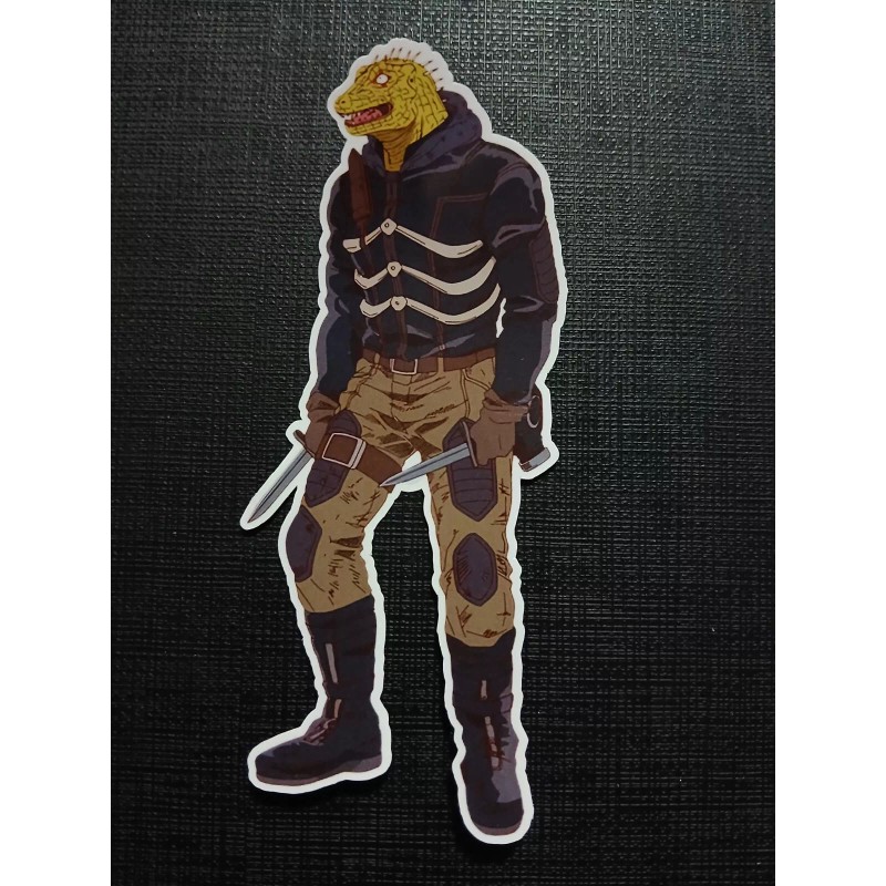 Caiman Dorohedoro Glossy Sticker Anime Waterproof!