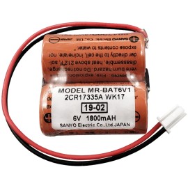 Unbranded 6Pcs MR-BAT6V1 2CR17335A WK17 battery 6V For Mitsubishi M80 driver MR-J4 system