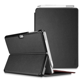 ProCase Slim Light Smart Cover Stand with Built-in Pen Holder, Compatible with Surface Pro 7 Plus/7/6/5/2017/4/LTE, Black
