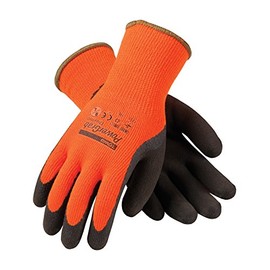 3 Pack Powergrab 41-1400 Thermal Hi-Vis Orange/Black Cold Condition Work Gloves (Medium)