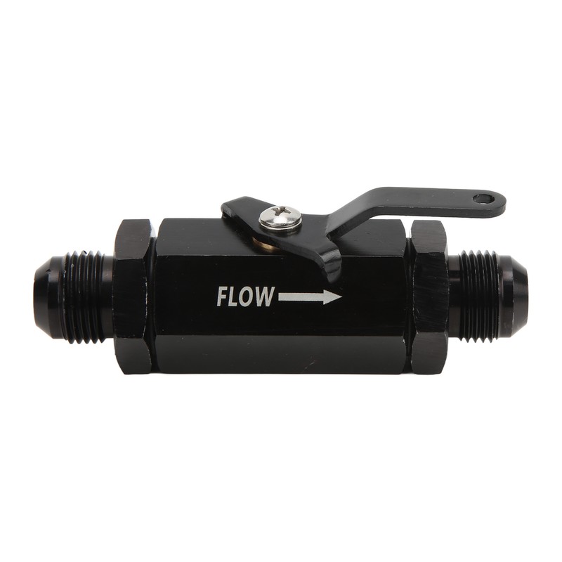 Fuel Shut Off Check Valve 6061 Aluminum Alloy Black Anodized