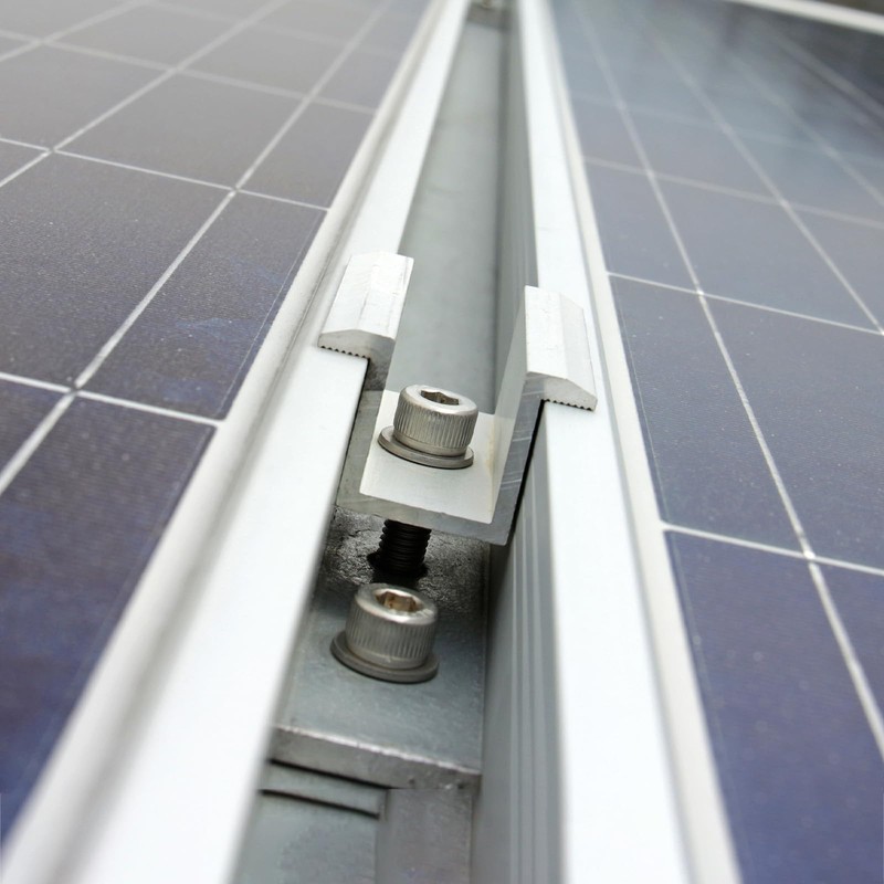M METERXITY 6-Pack Solar Panel Mount Mid Clamps 40mm t