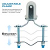 HIBUMFX Heavy Duty Wire Holder, Porcelain Insulator with Adjustable Bracket,