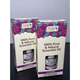 Personal Care 100% Pure & Natural Essential Oil Lavender 0.27oz New 2pk