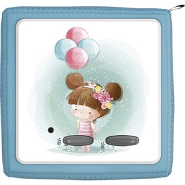 TheSmartGuard Protective film suitable for Toniebox, foil sticker, little girl with balloons and flowers