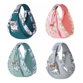 Owkuan Mochila Portabebés Ergonómica Ideal Para Amamantar Color Gris Correas para bebés recién nacidos Arnés delantero multifuncional Salir a sostener una correa para bebés