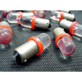 Lumiglow 15 BRIGHT Red LED Domes Instrument Panel Dashboard Lights Bulbs BA9S 53 1815 GM
