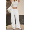 JEKAOYI Womens Sweatpants Wide Leg Drawstring Workout Casual Baggy Pants